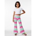 thumbnail image 3 of Trendy Urban Girls Bell Bottoms Flare Leggings Slim-Fit Bell-Bottoms Pants for Youth Girls Age 4-12, 3 of 6