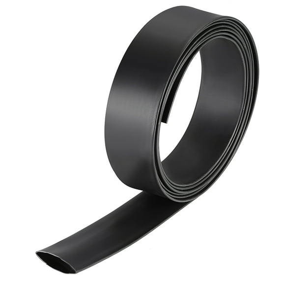 Uxcell Heat Shrink Tubing 1"(25mm) Dia 1.65" Flat Width 3:1 rate Shrinkable Tube Cable Sleeve 10ft - Black