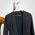 thumbnail image 6 of 10Pcs Skid-proof Velvet Hangers • 0.5cm Thin Space-Saving Hangers for Coats, Dresses, Pants • Rust-Proof Metal Hook • Closet Organization Essentials (White, 10 Pack), 6 of 6