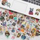 thumbnail image 2 of Funny Animals Stickers, Set of 50, Waterproof and UV Resistant, Great for All Your Gadgets, 2 of 5