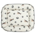 thumbnail image 5 of SAFAVIEH Husky Regular Pillow Style Dog Bed, Ivory/Grey, 5 of 8