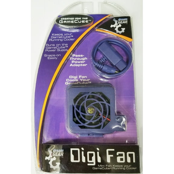 Digi Fan for Nintendo GameCube in Purple By DreamGEAR