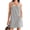 Gray, variant on Women Summer Striped Casual Denim Dress Sleeveless Denim Dress with Pockets