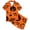 Orange, variant on Halloween Pajamas Kids Size 6-7 Years Childrens Sleepwear Striped Short Sleeve Top and Shorts Cozy Wear Pjs for Boys Brick Red