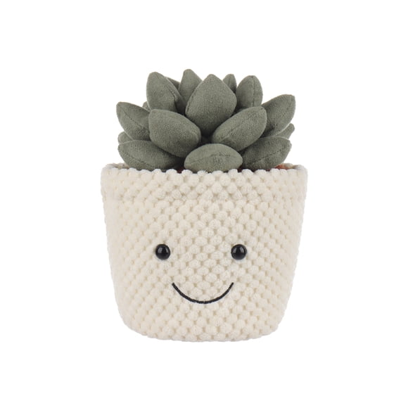 Apricot Lamb Potted Succulents Plant Stuffed Animals for Kids, Soft Cute Plush Toys, 7 Inches