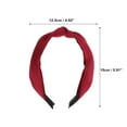 thumbnail image 4 of Unique Bargains 1 Pc Vintage Satin Headbands for Women Wine Red, 4 of 6