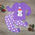 thumbnail image 2 of Toddler Boy Christmas Outfit Girls Pajamas Sets Cotton Print Sleepwear Long Sleeve 2 Pcs Kids Clothes Size 4-5T, 2 of 7