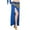 Blue, variant on KHONTS Women's Single Split Long Skirt for Belly Dance Performance Training and Professional Dancewear Yellow One Size