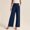 Dark Blue, variant on Wide Leg Palazzo Pants Women High Waisted Wide Leg Stretchy Work Dress Trousers Business Casual Loose Fit Pants with Pockets