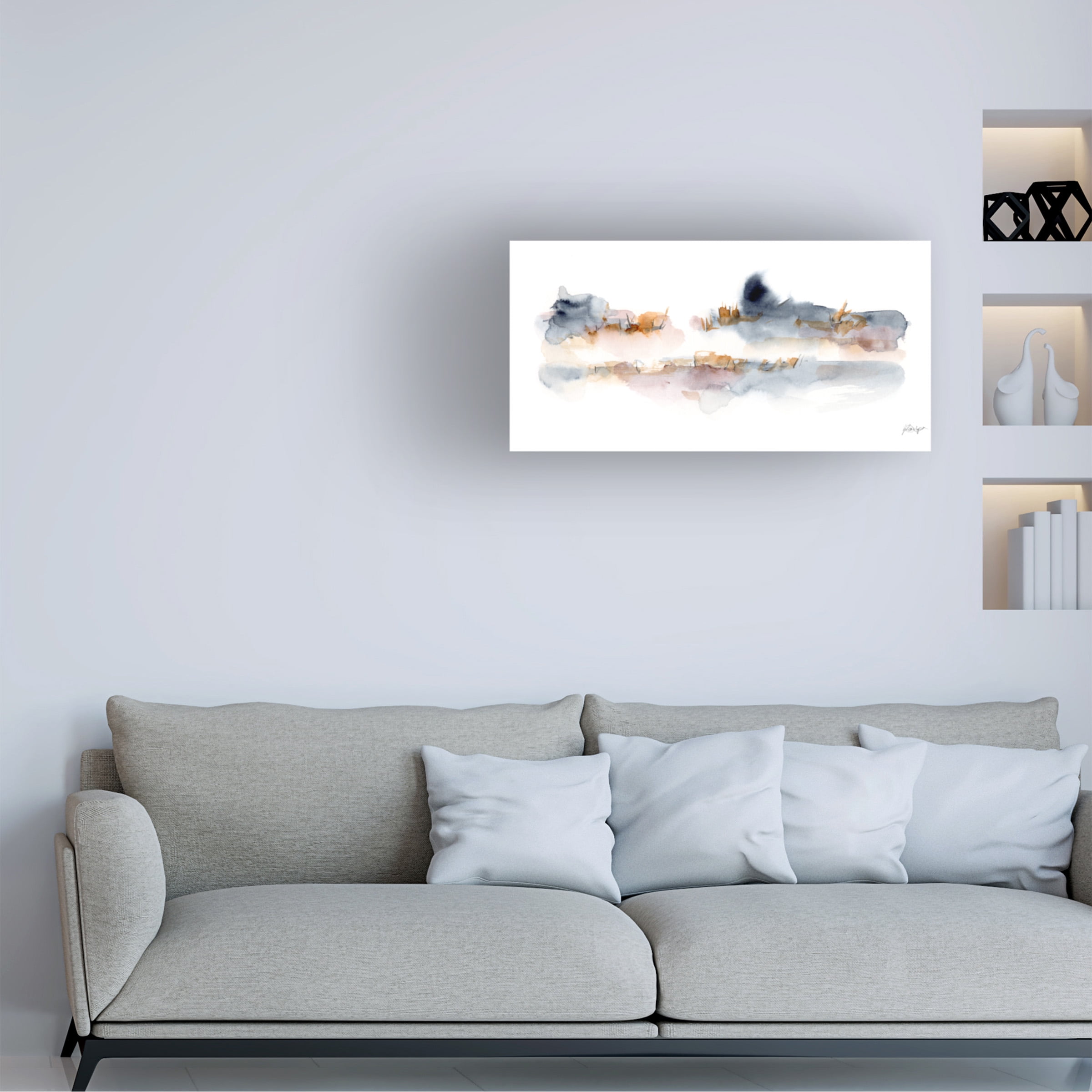 Ethan Harper 'Reeds and Cattails I' Canvas Art