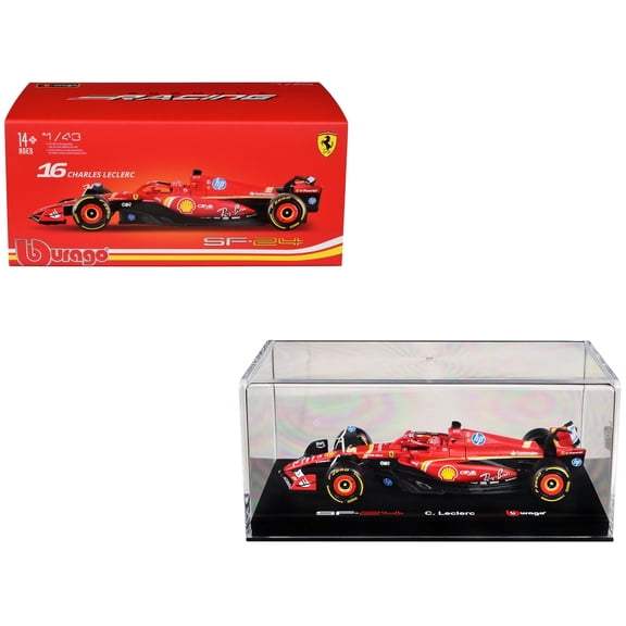 Bburago SFR Ferrari SF-24 w/helmet (2024), 1:43, Leclerc #1