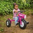 thumbnail image 5 of Tricam Outdoor Tractor Tricycle 22" Steel Toddler Bike Kids Ride On, Pink, 5 of 8