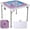Pink, variant on Giantex Folding Mahjong Table, 35" Square Card Table with Cup Holders, Removable Noise Reduction Mat, HDPE Tabletop, 4-Player Portable Domino Tables for Poker Blackjack Board Game (Navy)