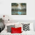 thumbnail image 5 of COMIO  Canvas Wall Art for Bedroom, Tree Farmhouse Wood Neutral Watercolor Painting Gray Brown Silver Birch Prints for Rustic Home Living Room Sofa Background Decor, 5 of 5