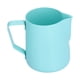 thumbnail image 1 of Jarra de espuma de leche con boca puntiaguda de 600 ml, taza de espuma de leche espesada de acero inoxidable para el hogar, color azul, 1 of 5