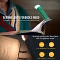 thumbnail image 3 of yeacher Lampe de Lecture pour Livre Rechargeable USB Marque-Page Lampe LED à Clipser Lampes de Lecture pour Livres au Lit Petite Lampe pour Enfants 2 Niveaux de Luminosité Réglables pour Protection des Yeux Bleu, 3 of 8