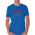 thumbnail image 1 of Awkward Styles Men's America Patriotic Mustache Graphic T-shirt Tops USA Independence Day 4th of July, 1 of 4