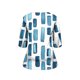 thumbnail image 4 of Plus Tamaño Suelto Ajuste Camisetas para las Mujeres Impresas 3/4 Manga Cuello Redondo Blusa Casual Verano, Más Tamaño de la Túnica de Manga Larga para las Mujeres, 4 of 6
