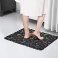 thumbnail image 4 of Black Controllers Games Icons Black Flannel Non Slip Door Rugs,Washable Door Mats Indoor,Decorative Door Mats,Dirt-Resistant and Absorbent Doormat for Entrance,Bedroom,Kitchen,Bathroom,23.5"x16", 4 of 5