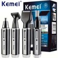 thumbnail image 1 of Kemei KM-66304-en-1 Afeitadora eléctrica profesional recargable para nariz y oreja, afeitadora para herramientas de cuidado personal para hombres, 1 of 5