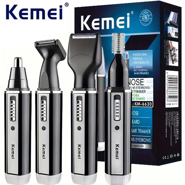 Kemei KM-66304-en-1 Afeitadora eléctrica profesional recargable para nariz y oreja, afeitadora para herramientas de cuidado personal para hombres