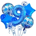 thumbnail image 1 of Decoración con globos para fiesta de 9 cumpleaños de HAUCIAJEIN, azul, 1 of 4