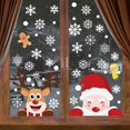 thumbnail image 2 of 248 PCS Christmas Window Clings Window Decals Snowflake Reindeer Santa Claus for Christmas Window Decoration, 2 of 7