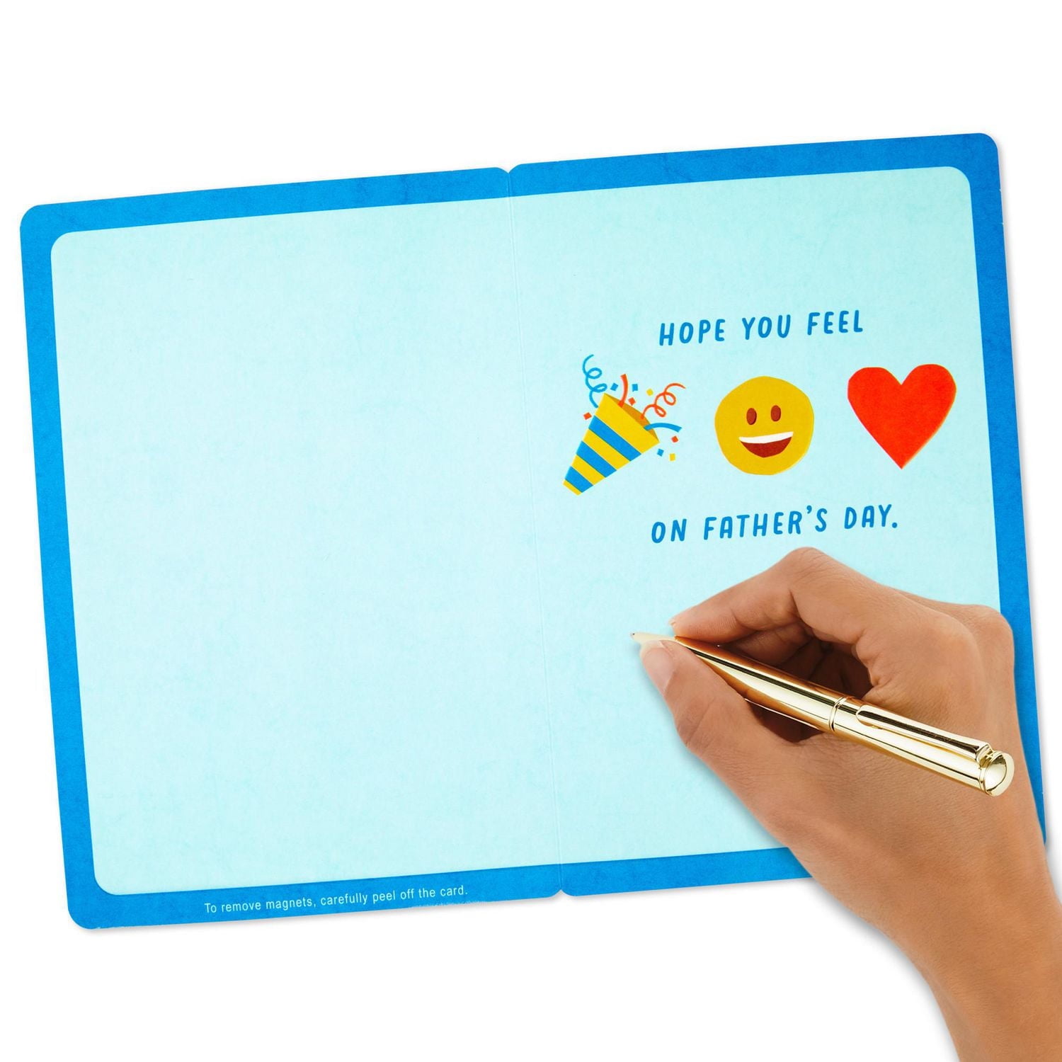 Carte Hallmark de la fête des Pères (Aimants détachables, émoticônes)
