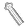 thumbnail image 4 of Buse d'Imprimante 3D Extrudeuse 1,75 mm Buse à Grand Débit Extrudeuse M6 Buse Filetée Extrudeuse Pièces d'Imprimante 3D Filetées, Acier Inoxydable, 0,8 mm, Argent, 4 of 7