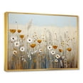 thumbnail image 2 of Designart "Elegant Beige Wildflower Splendor III" Wildflowers Floater Framed Canvas Wall Art, 2 of 5