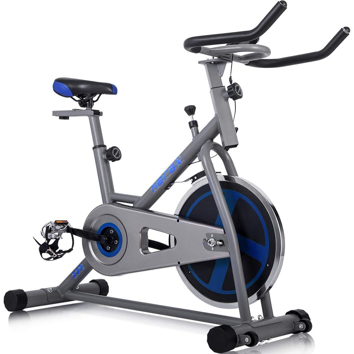Merax Indoor Cycling Exercise Bike Cycle Trainer Adjustable Stationary Bike 