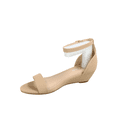 thumbnail image 4 of Forever Link Women's Low Wedge Sandals Ankle Strap Heel Sandal Open Toe Casual Dress Summer Shoes, 4 of 4