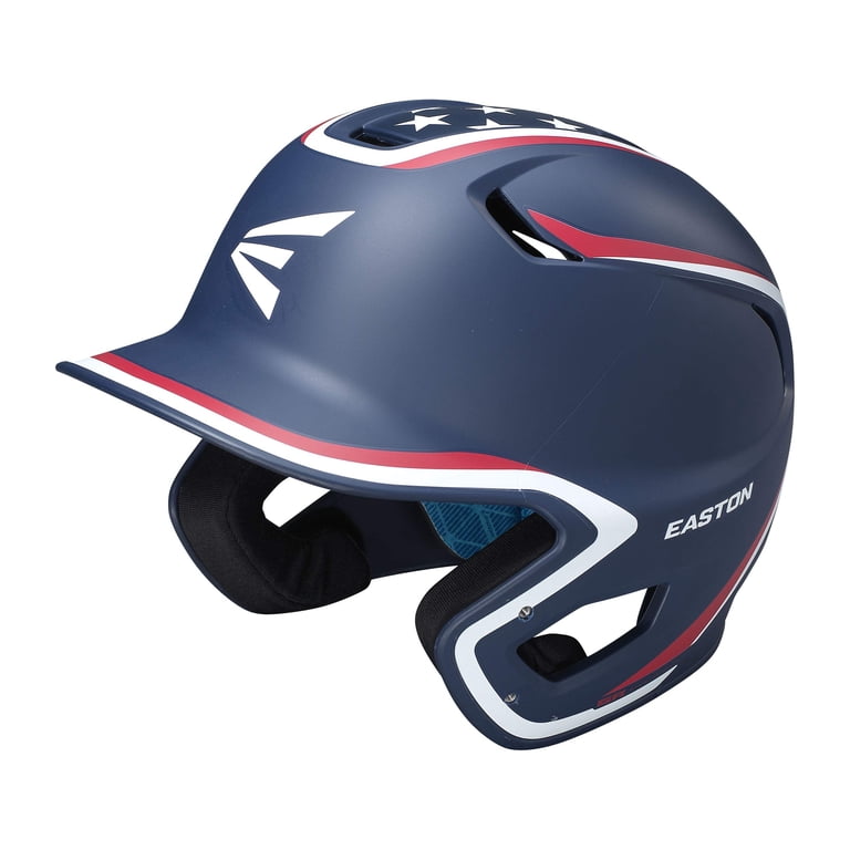 Easton Z50 Baseball Batting Helmet With Jaw Guard - Matte Black, Sizes Small/Medium (6 1/2 - 7 1/8), NOCSAE Certified