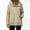 Khaki, variant on Women's UPF 50+ Sun Protection Rain Jacket Waterproof Lightweight Packable Hooded Raincoat Active Outdoor Sports Windbreaker