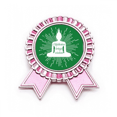 thumbnail image 1 of Pensamientos en la meditación la adquisición de conocimientos Insignia broche Medalla rosa premiada, 1 of 3