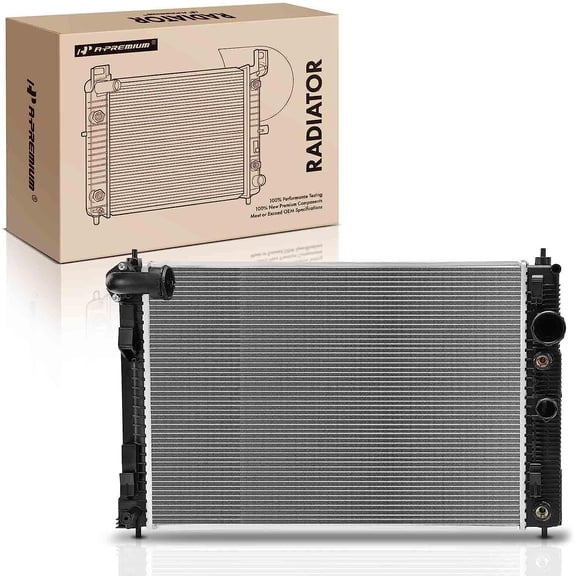 A-Premium Engine Coolant Radiator Assembly Compatible with Infiniti Q50 2016-2019, Q60 2017-2018, Replace# 214605CF0A