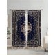 thumbnail image 2 of 2pcs/Set Bohemian Art Traditional Farmhouse Moroccan Geometry Digital Printed Curtains With Rod Pocket, For Living Room Home Decoration, 2 of 5