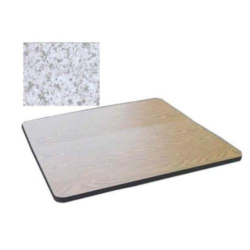 Square Cafe Breakroom Top in Walnut (42 in. Square/Gray Granite)