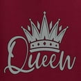 thumbnail image 6 of Wild Bobby, King Queen Valentines Day Outfit His and Hers Matching Couples Crewneck Sweatshirts, Maroon, Mens 2XL-Womens XL, 6 of 6