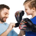 thumbnail image 4 of Gants de Boxe pour Enfants avec Sangle de Poignet Réglable - Protection des Articulations pendant les Combats - 3-12 Ans - MMA, Muay Thai - Noir, 4 of 5