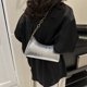 thumbnail image 1 of Bolso de mano para mujer con diseño de cocodrilo, Bolso de hombro de cuero PU, elegante embrague (plata), 1 of 7