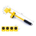 thumbnail image 4 of Heavy Duty Furniture Lifter Easy Moving 360° Rotation Roller Sliders 5 Packs Mover Tool Set for Sofa Couches Refrigerators, 4 of 7