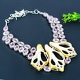 thumbnail image 2 of Natural Cowrie Shell, Kunzite Gemstone 925 Sterling Silver Necklace 18", 2 of 2