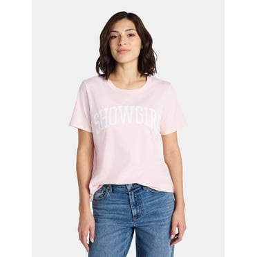 Showgirl Women’s Graphic Tee with Short Sleeves, Sizes XXS-XXL
