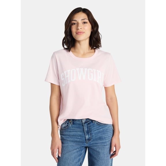 Showgirl Women’s Graphic Tee with Short Sleeves, Sizes XXS-XXL