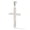 White Gold, variant on Diamond-Cut Cross Pendant for Women in 10K Yellow Gold, No Chain | Solid Gold, Stamped for Authenticity