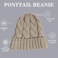 thumbnail image 2 of GFDYREE Tuque pour Queue de Cheval pour Femmes avec Bouton pour Masque, Tuque Chignon Haute et Décoiffée avec Trou pour Queue de Cheval, 2 of 6