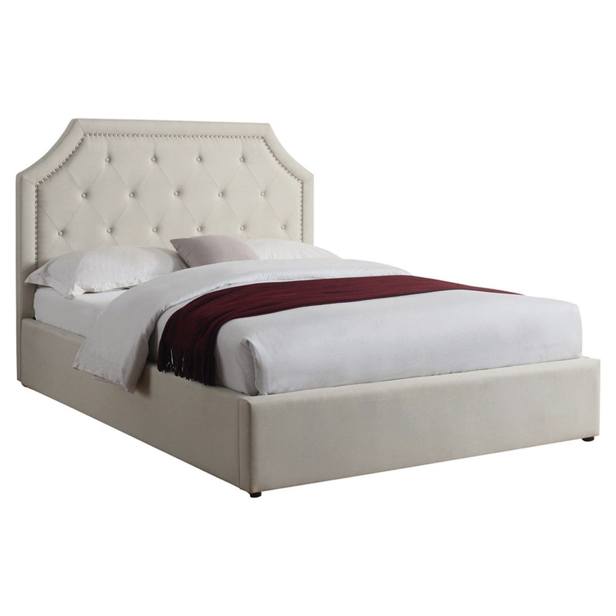 Storage Bed With Scooped Headboard, Hydraulic Lift Storage Bed King Kit