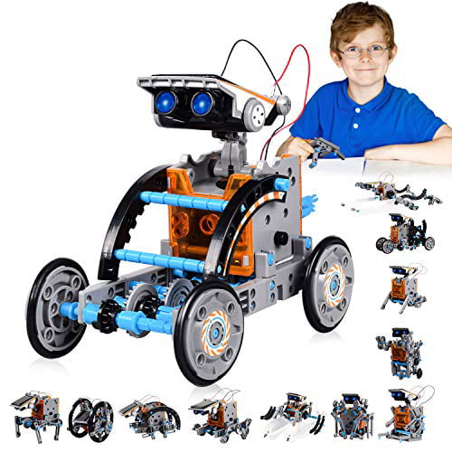 STEM Toys for Kids Ages 8-12 Year Old Boys & Girls Pakoo Solar Robot Toys STEM Toys 13 in 1 Science Kits for Kids DIY Educational Learning Science Building Toys