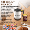 thumbnail image 6 of Coffee Mate Coffee Creamer Singles with Sumatra Blend Ground Coffee - 101ct of Peppermint, Sweet and 5 more Flavored Pods with 1x2.5 oz TRIONI Medium Roast Coffee Packets, 6 of 6
